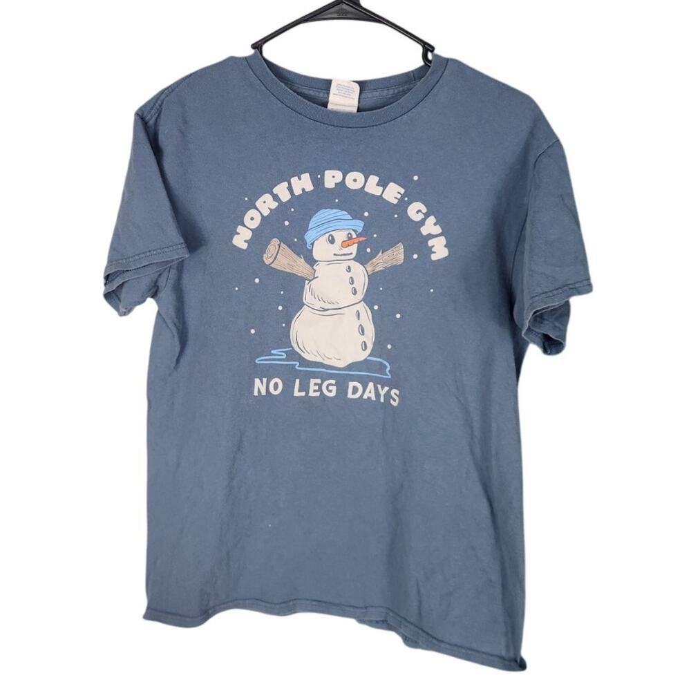 Vintage Y2K Snowman workout T women's medium